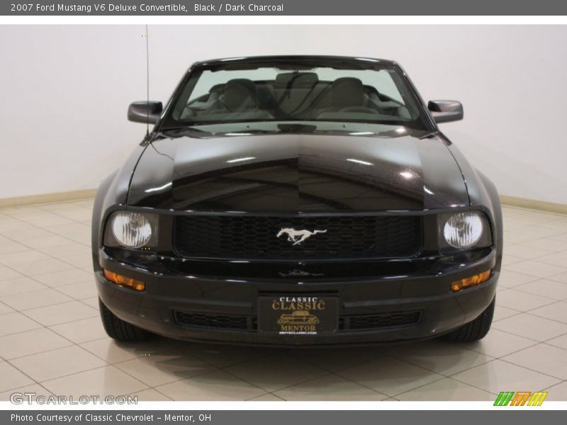 Black / Dark Charcoal 2007 Ford Mustang V6 Deluxe Convertible
