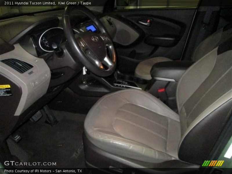 Kiwi Green / Taupe 2011 Hyundai Tucson Limited