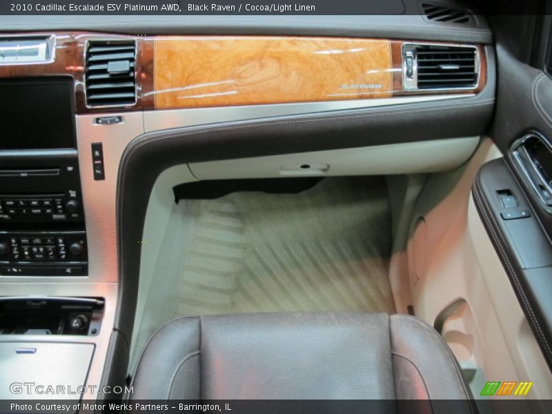 Black Raven / Cocoa/Light Linen 2010 Cadillac Escalade ESV Platinum AWD