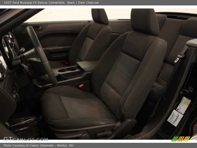 Black / Dark Charcoal 2007 Ford Mustang V6 Deluxe Convertible
