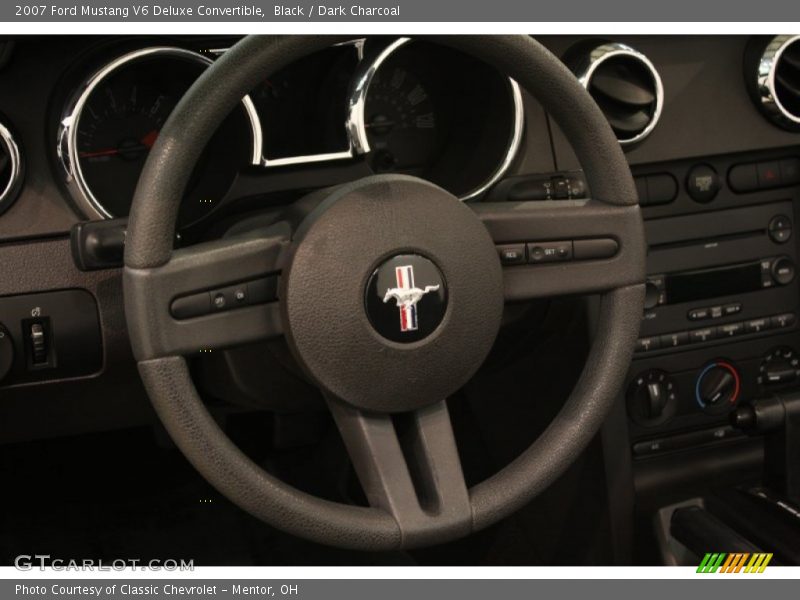 Black / Dark Charcoal 2007 Ford Mustang V6 Deluxe Convertible