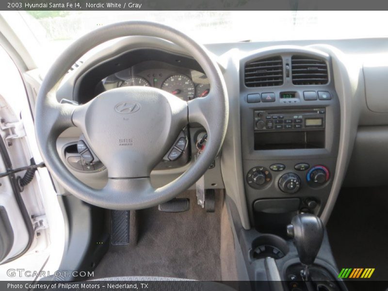 Nordic White / Gray 2003 Hyundai Santa Fe I4