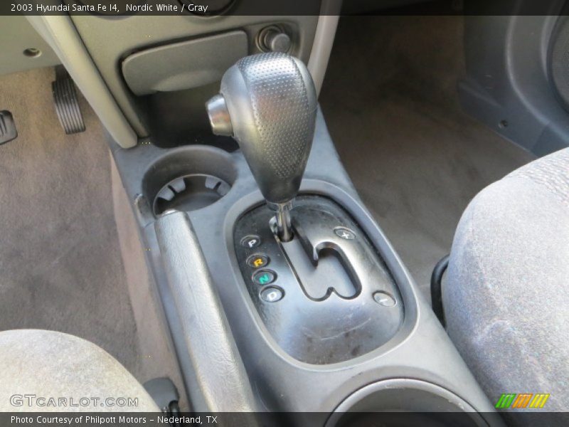 Nordic White / Gray 2003 Hyundai Santa Fe I4