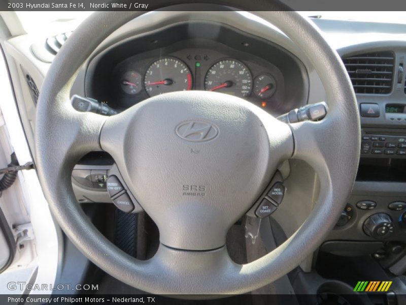 Nordic White / Gray 2003 Hyundai Santa Fe I4