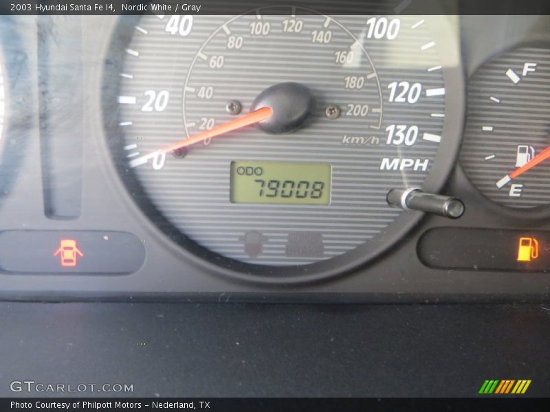 Nordic White / Gray 2003 Hyundai Santa Fe I4