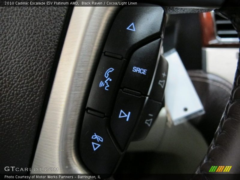 Black Raven / Cocoa/Light Linen 2010 Cadillac Escalade ESV Platinum AWD