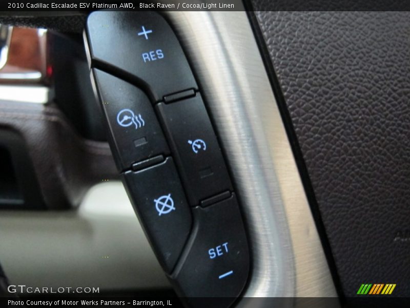 Black Raven / Cocoa/Light Linen 2010 Cadillac Escalade ESV Platinum AWD