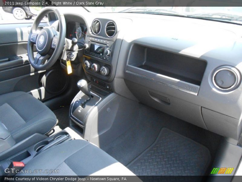 Bright White / Dark Slate Gray 2011 Jeep Compass 2.4