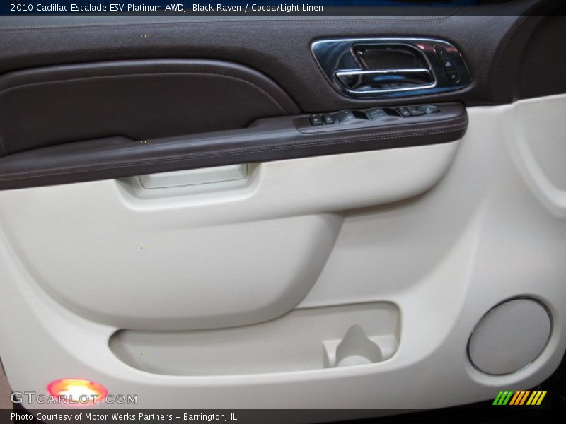 Black Raven / Cocoa/Light Linen 2010 Cadillac Escalade ESV Platinum AWD