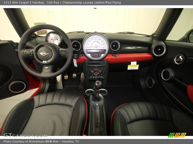 Chili Red / Championship Lounge Leather/Red Piping 2013 Mini Cooper S Hardtop