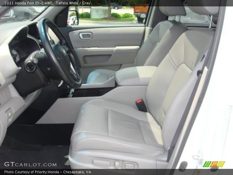 Taffeta White / Gray 2011 Honda Pilot EX-L 4WD