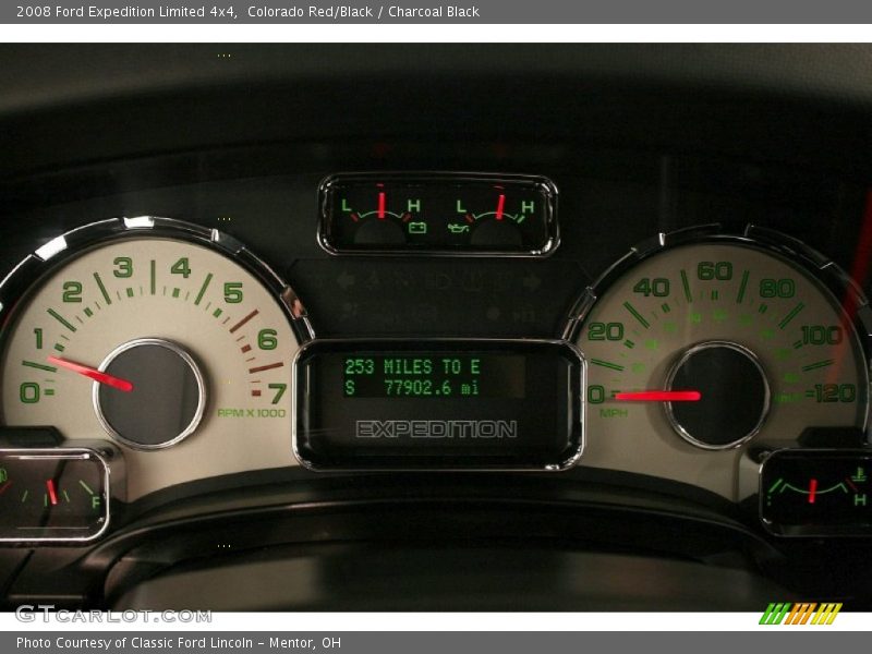 Colorado Red/Black / Charcoal Black 2008 Ford Expedition Limited 4x4