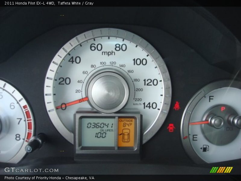 Taffeta White / Gray 2011 Honda Pilot EX-L 4WD