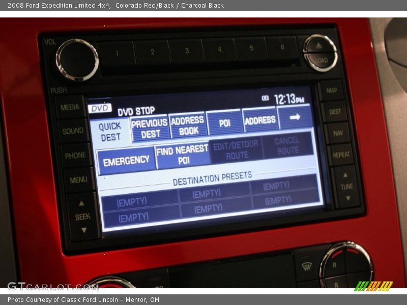 Colorado Red/Black / Charcoal Black 2008 Ford Expedition Limited 4x4