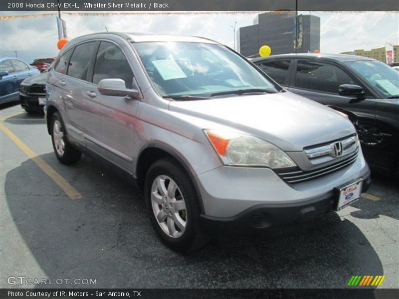 Whistler Silver Metallic / Black 2008 Honda CR-V EX-L