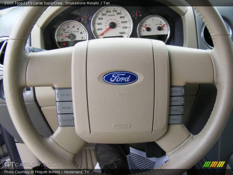 Smokestone Metallic / Tan 2006 Ford F150 Lariat SuperCrew