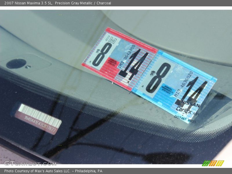 Precision Gray Metallic / Charcoal 2007 Nissan Maxima 3.5 SL