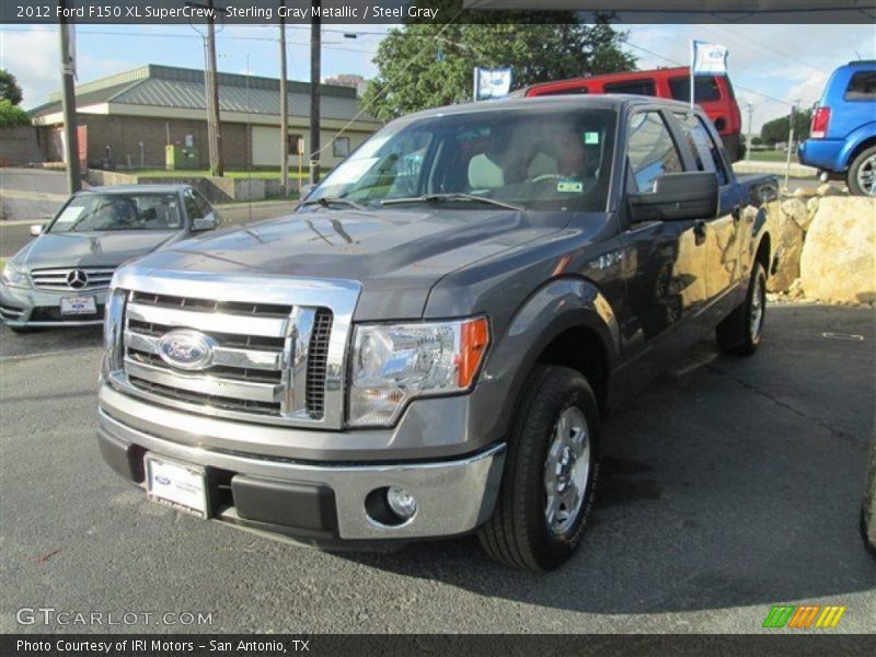 Sterling Gray Metallic / Steel Gray 2012 Ford F150 XL SuperCrew