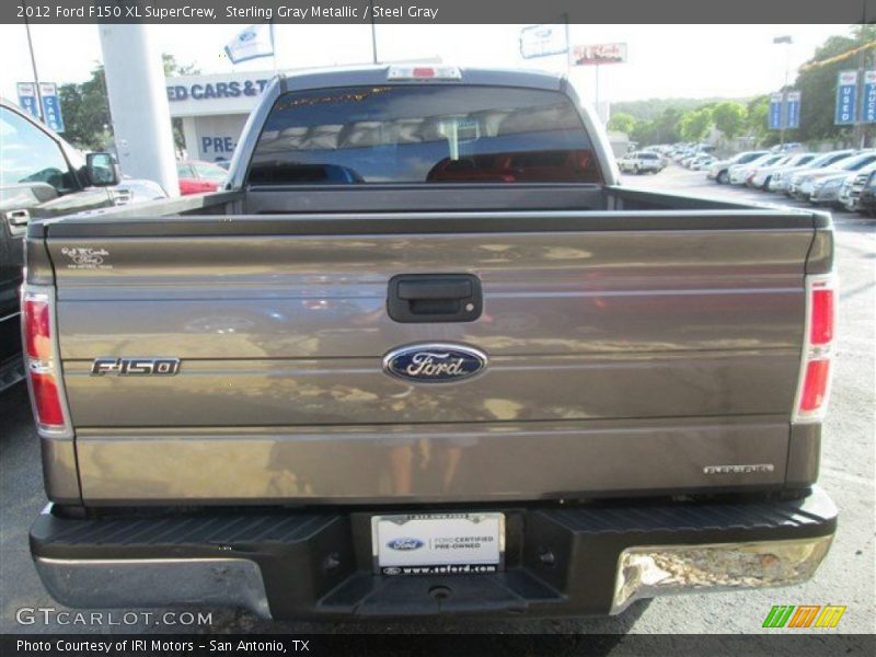 Sterling Gray Metallic / Steel Gray 2012 Ford F150 XL SuperCrew