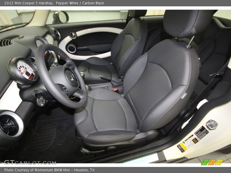 Pepper White / Carbon Black 2013 Mini Cooper S Hardtop