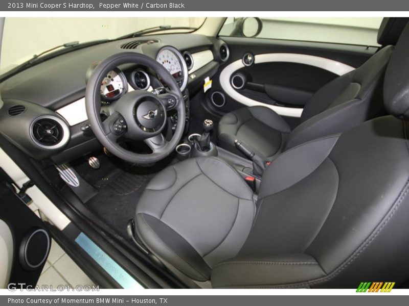 Pepper White / Carbon Black 2013 Mini Cooper S Hardtop