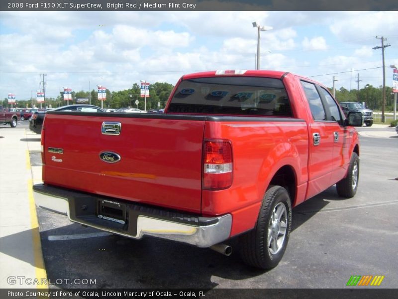 Bright Red / Medium Flint Grey 2008 Ford F150 XLT SuperCrew
