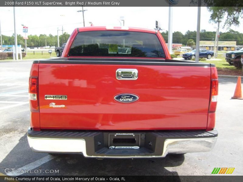 Bright Red / Medium Flint Grey 2008 Ford F150 XLT SuperCrew