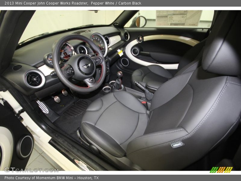 Pepper White / Carbon Black 2013 Mini Cooper John Cooper Works Roadster