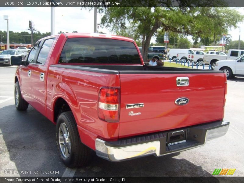 Bright Red / Medium Flint Grey 2008 Ford F150 XLT SuperCrew
