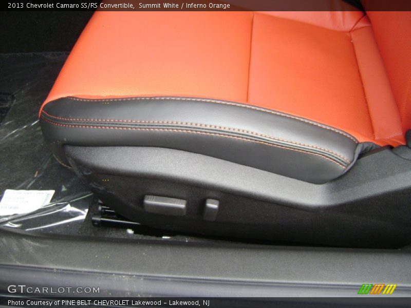 Summit White / Inferno Orange 2013 Chevrolet Camaro SS/RS Convertible