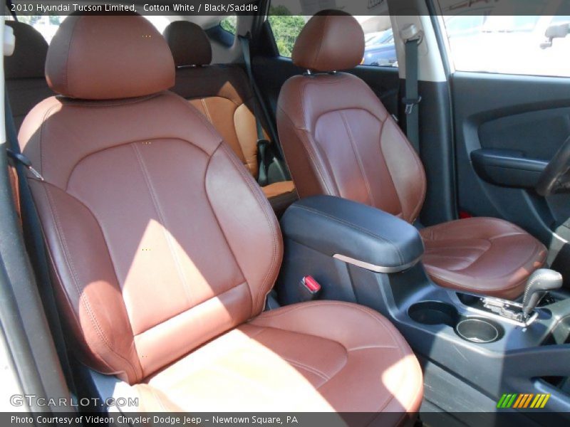 Cotton White / Black/Saddle 2010 Hyundai Tucson Limited