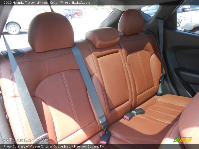 Cotton White / Black/Saddle 2010 Hyundai Tucson Limited