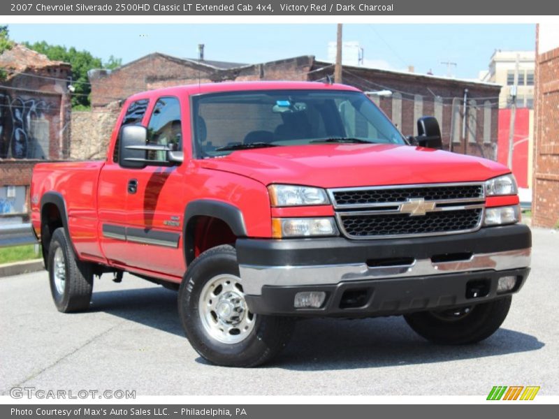 Victory Red / Dark Charcoal 2007 Chevrolet Silverado 2500HD Classic LT Extended Cab 4x4
