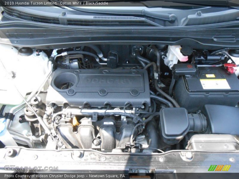 Cotton White / Black/Saddle 2010 Hyundai Tucson Limited