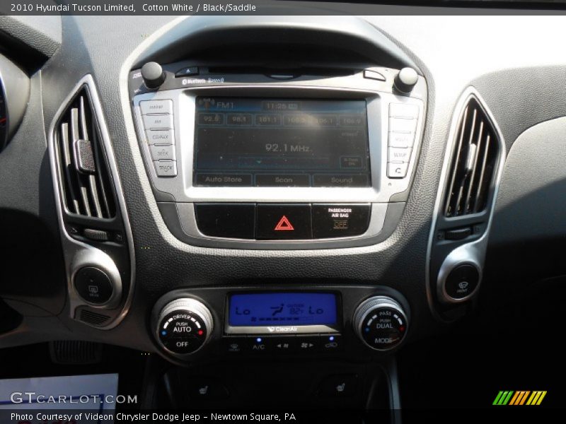 Cotton White / Black/Saddle 2010 Hyundai Tucson Limited