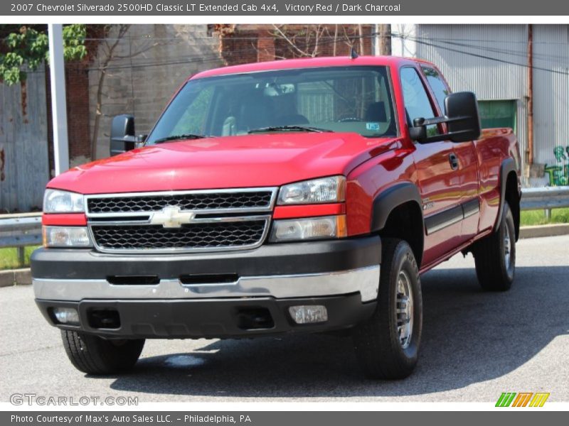 Victory Red / Dark Charcoal 2007 Chevrolet Silverado 2500HD Classic LT Extended Cab 4x4