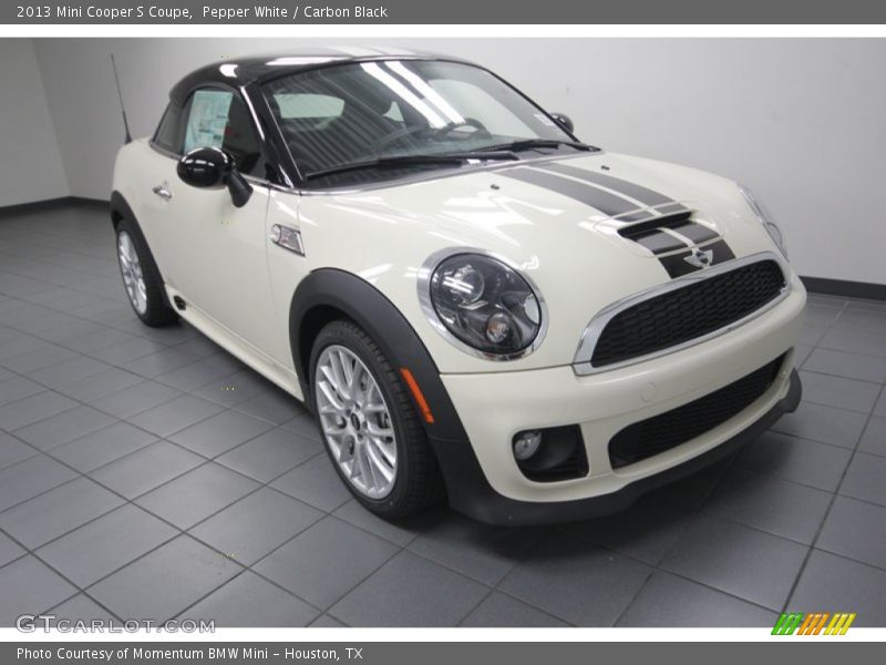 Pepper White / Carbon Black 2013 Mini Cooper S Coupe
