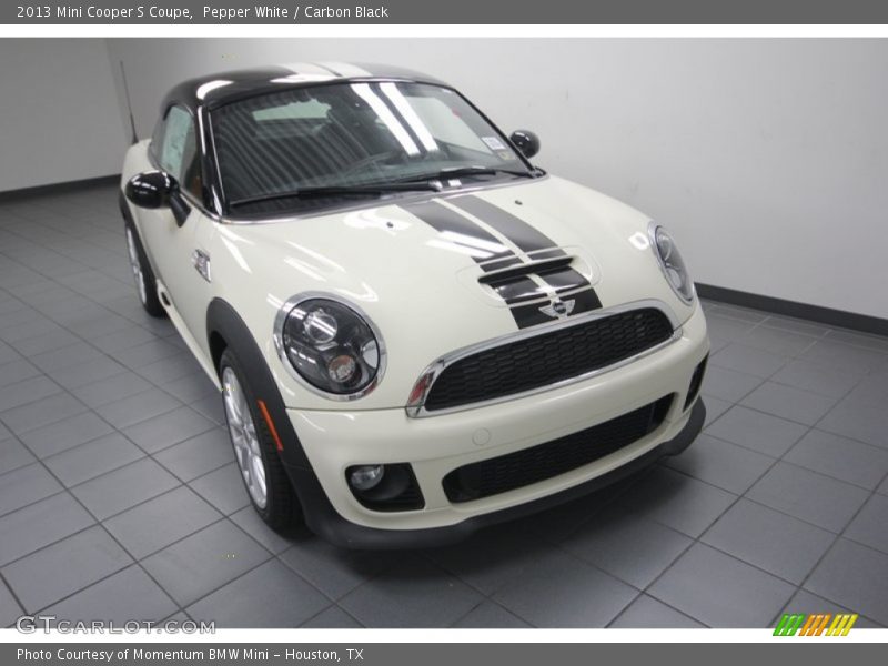 Pepper White / Carbon Black 2013 Mini Cooper S Coupe