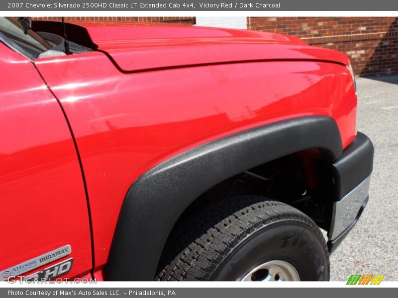 Victory Red / Dark Charcoal 2007 Chevrolet Silverado 2500HD Classic LT Extended Cab 4x4
