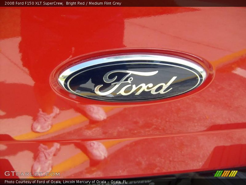 Bright Red / Medium Flint Grey 2008 Ford F150 XLT SuperCrew