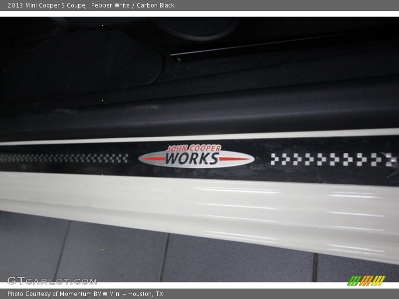 Pepper White / Carbon Black 2013 Mini Cooper S Coupe