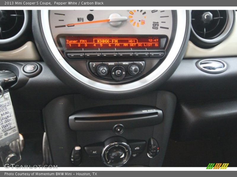Pepper White / Carbon Black 2013 Mini Cooper S Coupe