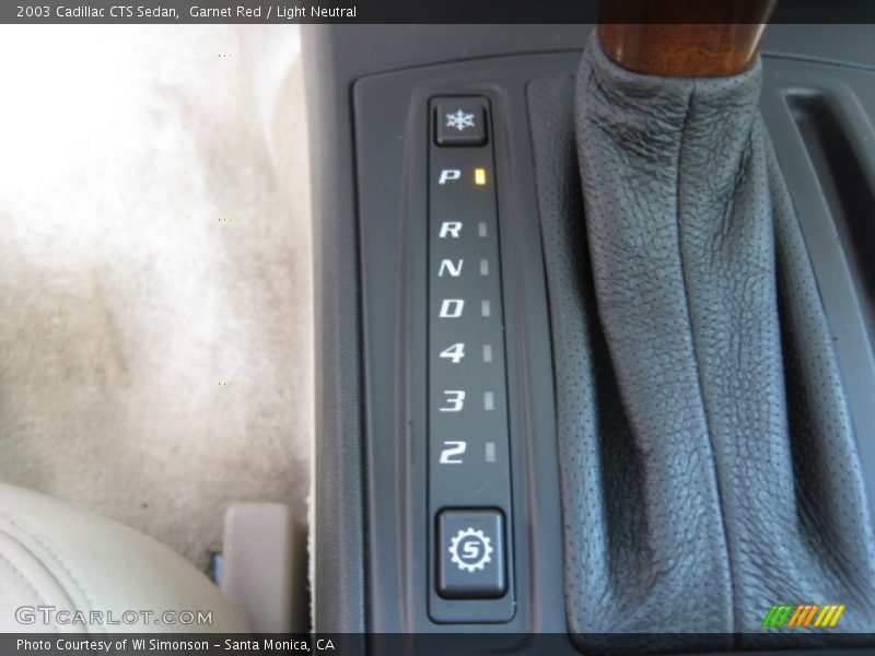 Garnet Red / Light Neutral 2003 Cadillac CTS Sedan