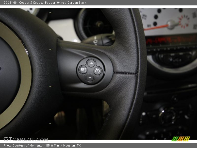 Pepper White / Carbon Black 2013 Mini Cooper S Coupe