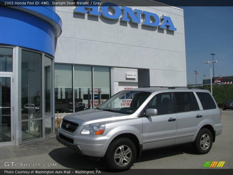 Starlight Silver Metallic / Gray 2003 Honda Pilot EX 4WD