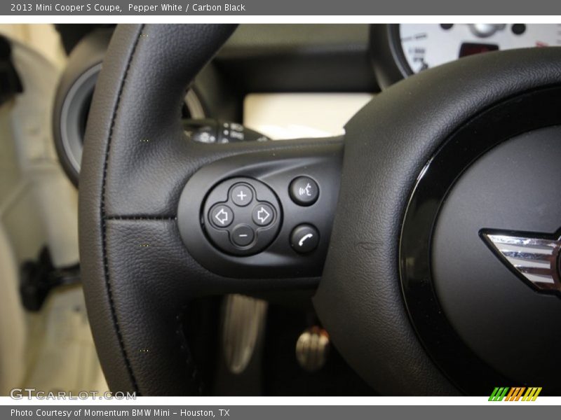 Pepper White / Carbon Black 2013 Mini Cooper S Coupe