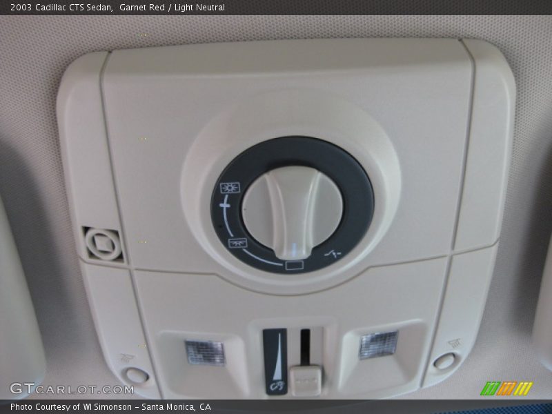 Garnet Red / Light Neutral 2003 Cadillac CTS Sedan
