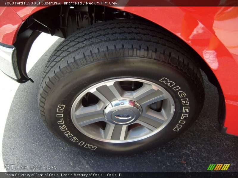 Bright Red / Medium Flint Grey 2008 Ford F150 XLT SuperCrew