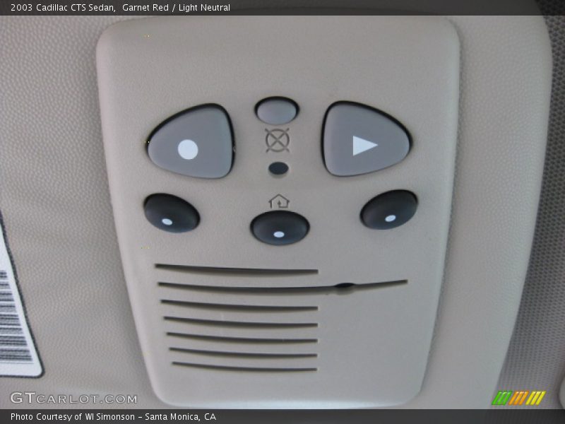 Garnet Red / Light Neutral 2003 Cadillac CTS Sedan