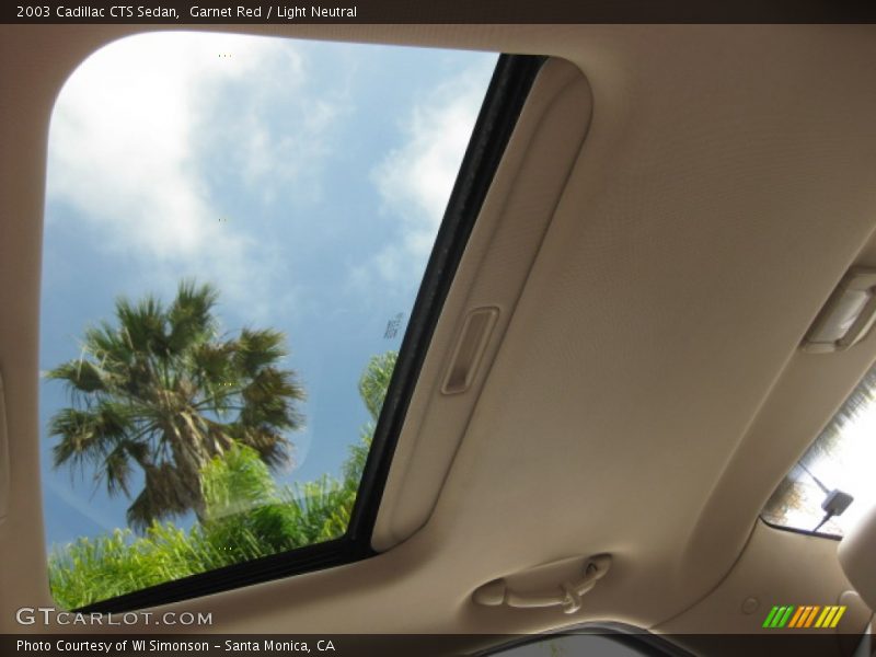 Garnet Red / Light Neutral 2003 Cadillac CTS Sedan